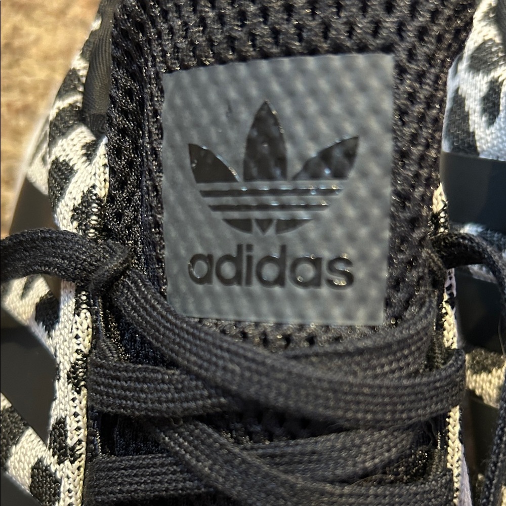 Adidas Monochrome Leopard Patterned Sneakers - Picture 2 of 4